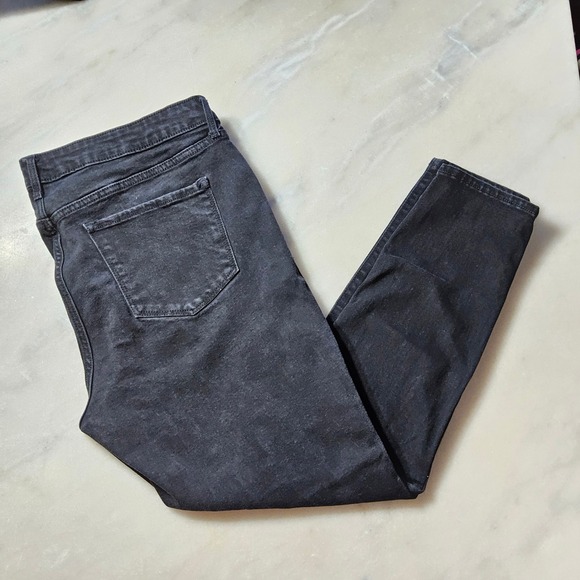 Old Navy High Rise Skinny Jeans‎ Womens Size 16 Black Wash Denim Pants - Picture 1 of 11